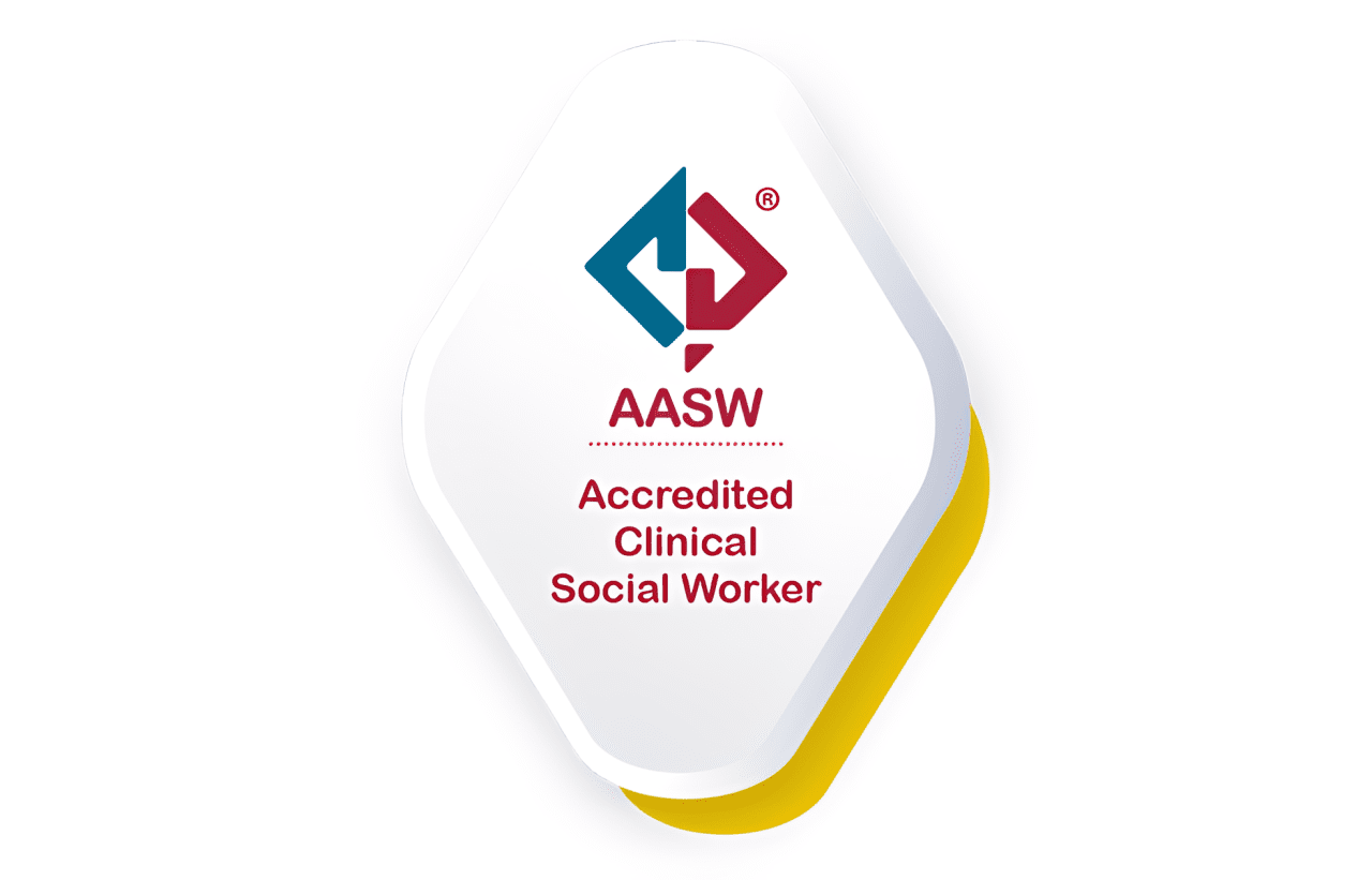 AASW Accredited Clinical Social Worker badge.